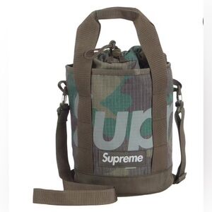 Authentic Supreme Cinch Bag (SS24) Woodland Camo